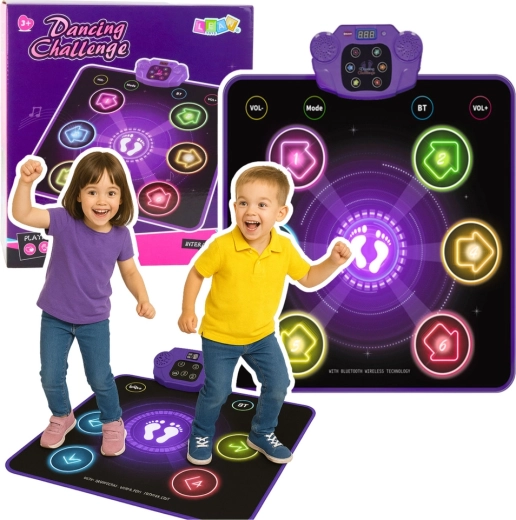 Interaktive Tanzmatte für Kinder mit Bluetooth, 5 Modi und 3 Sprachen