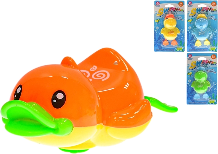 Schwimmende Aufzieh-Badeente 12 cm