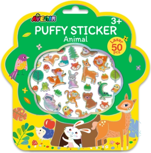 Gepolsterte 3D-Aufkleber – Tiere