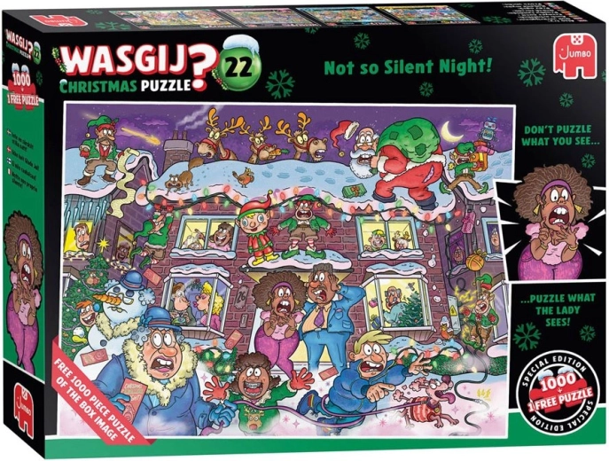 JUMBO WASGIJ Christmas 22: Nicht ganz so friedliche Nacht! Puzzle 2 x 1000 Teile