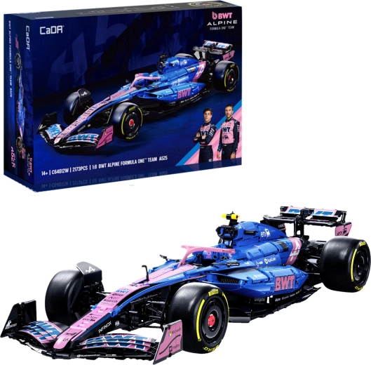 Bausteinset CaDA BWT ALPINE F1 A525 – Renn-Monoposto 1:8, 2173 Teile