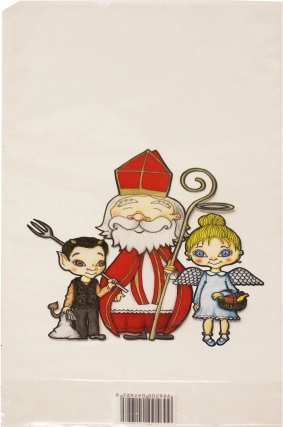 Nikolaussäckchen aus transparentem PVC 21 × 40 × 8,5 cm