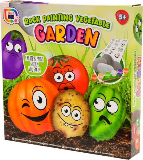 Kreativset zum Bemalen von Steinen Rock Vegetable Garden