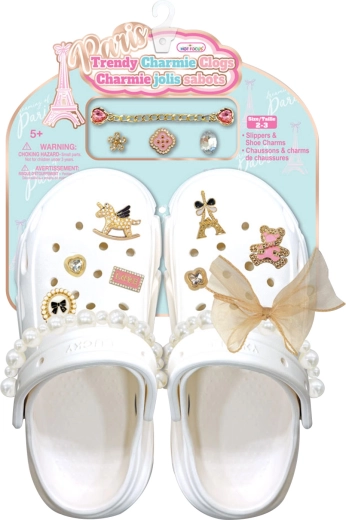 Kinder-Sandalen mit dekorativen Accessoires Paris