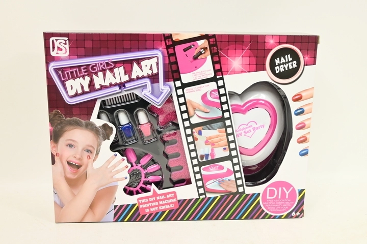 Set zum Bemalen und Verzieren der Nägel mit Nageltrockner – 1 Stück