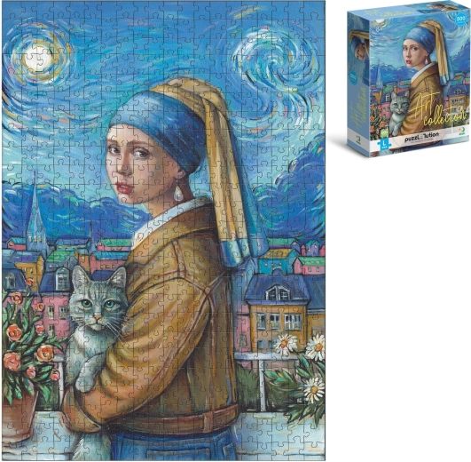 Puzzle „Mädchen mit dem Perlenohrring“ 500 Teile (47 × 33 cm) in der Schachtel