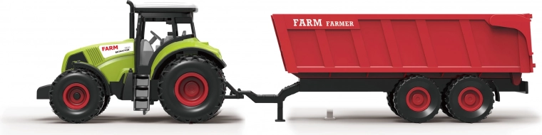 Traktor mit Anhänger und Effekten