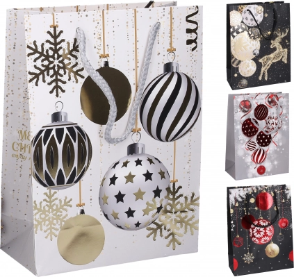 Geschenktasche L 31 × 40 × 12 cm – Weihnachtsmotiv