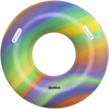 Aufblasbarer Schwimmring BESTWAY Regenbogen 119 cm