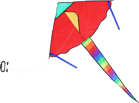 Nylon-Drachen 120 × 70 cm mit Regenbogenschwanz