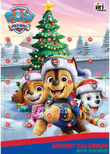 Adventskalender mit Aufklebern Paw Patrol