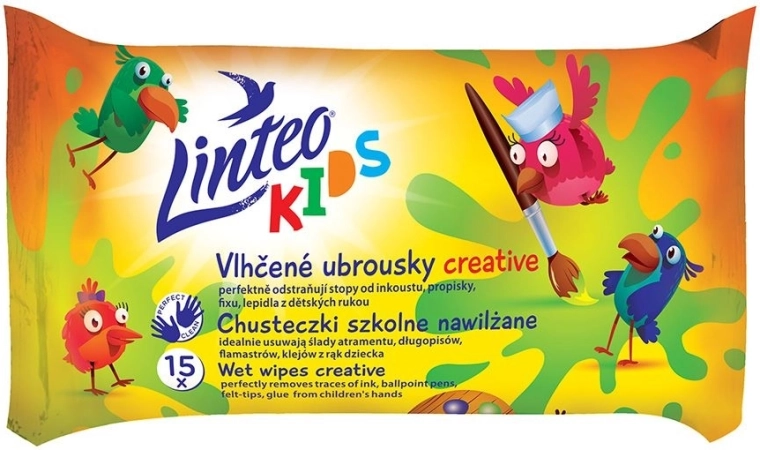 Feuchte Kindertücher Linteo Baby Kids 15 Stück