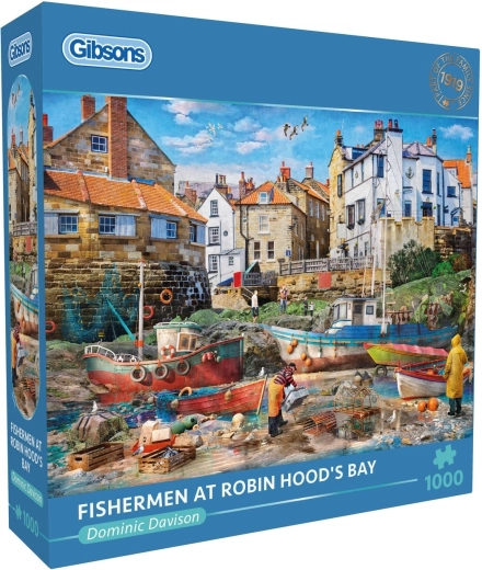 Gibsons Puzzle Fischer in der Robin-Hood-Bucht 1000 Teile