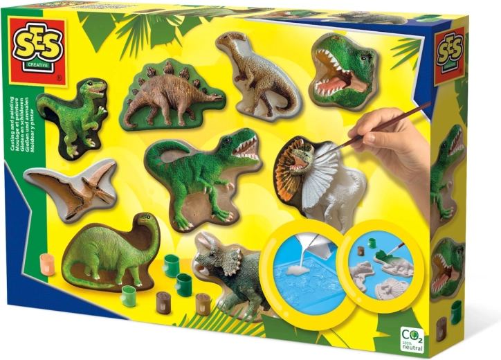 Dinosaurier gießen und bemalen