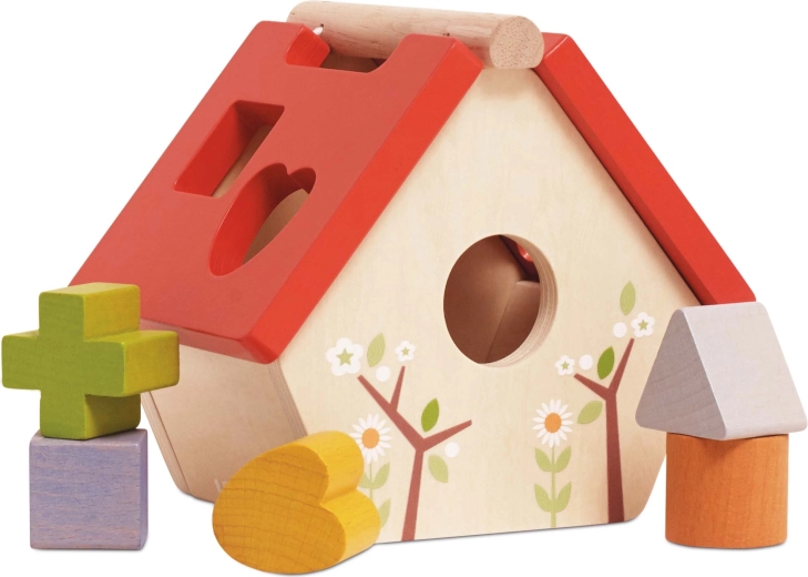 Le Toy Van Holz-Steckspiel Vogelhäuschen – Formensortierer