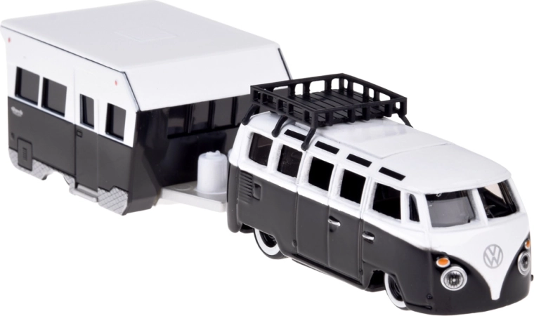 Authentisches Duo: Van Samba + Wohnwagen