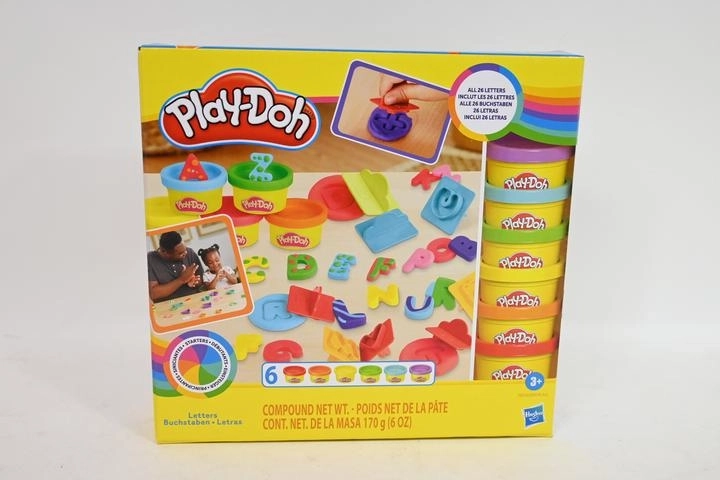 Play-Doh Knete – Alphabet, 6 Dosen und 26 Stempel