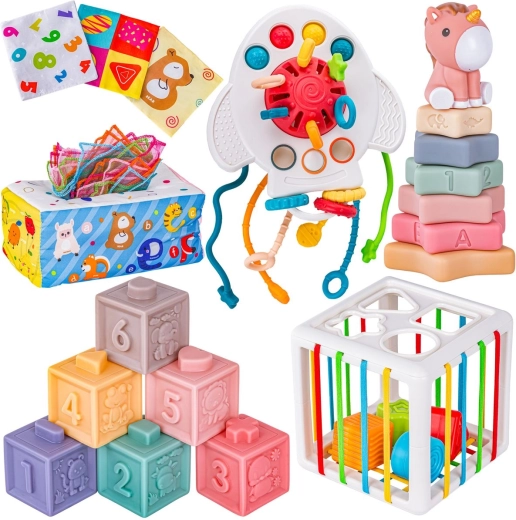 Pädagogisches sensorisches Spielzeug-Set 6-in-1 für Babys
