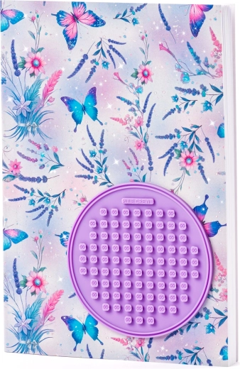 Notizblock A5 mit Schmetterlingen und Silikonpanel PIXIE CREW