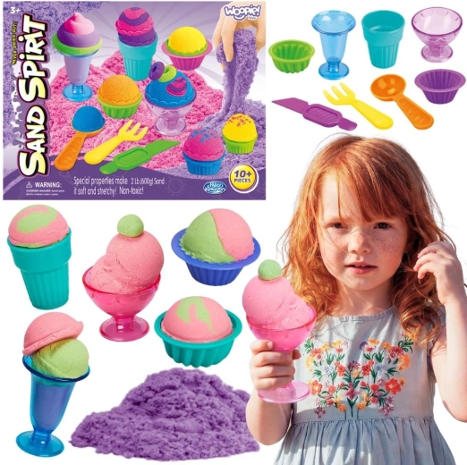WOOPIE Kinetischer Sand Eisdiele mit Zubehör