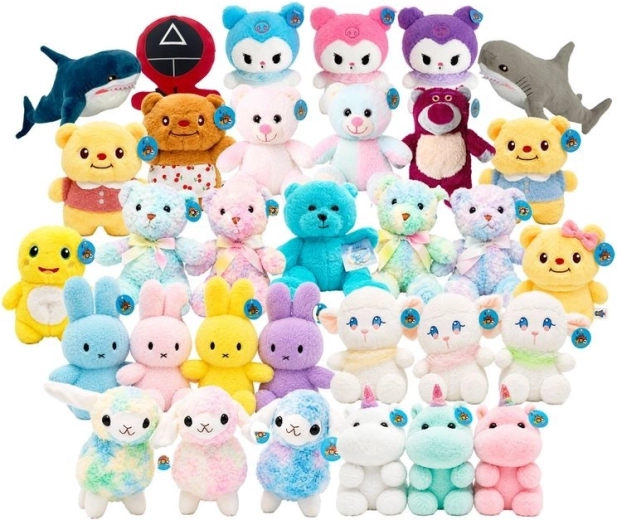 Weiches Plüschtier Mix aus Motiven 22–25 cm – 1 Stück