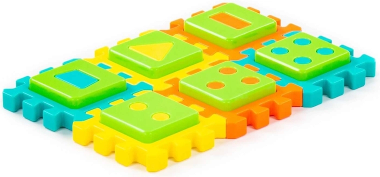 Bunte Teile für spielerisches Stapeln
