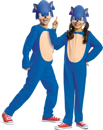 Kinderkostüm SONIC THE HEDGEHOG 3 (10–12 Jahre, Körpergröße 137–149 cm)