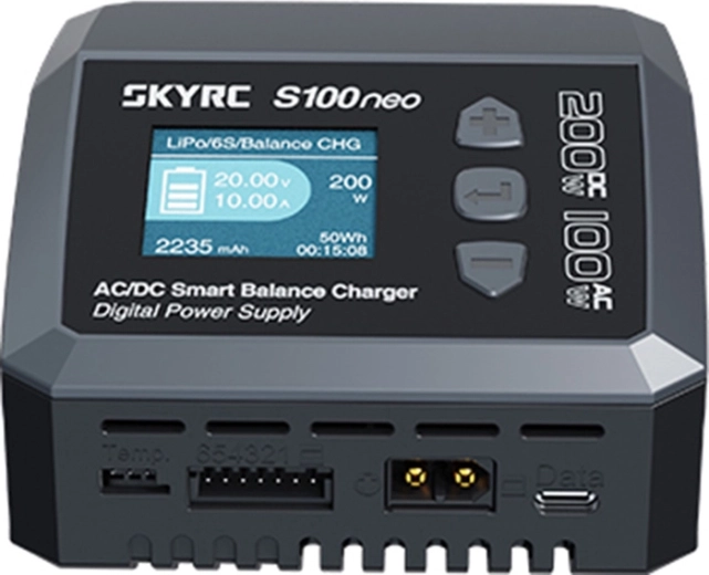 Leistung bis 200 W über DC und 100 W über AC