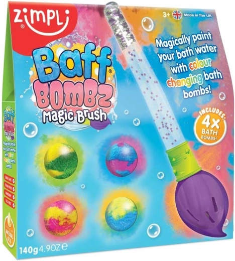 Sprudelnde Badebomben mit magischem Pinsel ZIMPLI KIDS