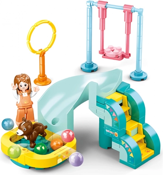 Sluban Girls Dream Hunde-Spielplatz Bausteinset