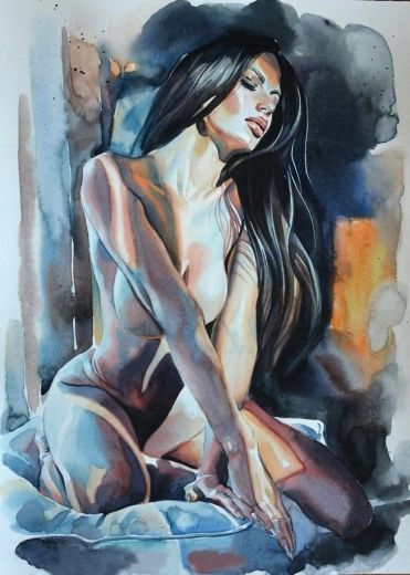 NORIMPEX Diamond Painting – Frauenakt 30 × 40 cm
