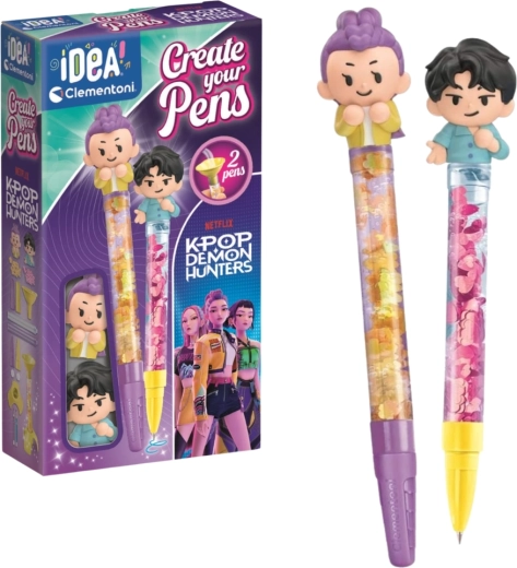 Clementoni Idea Art Mini-Stiftfabrik KPOP Demon Hunters Rumi und Jinu
