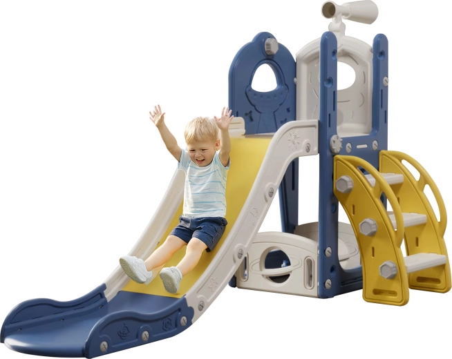 Spielerische Extras: Korb und Teleskop