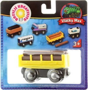 Vláčky Max Waggon mit Holz