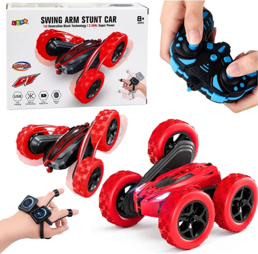 Stunt-RC-Auto mit Gestensteuerung 360° – Rot