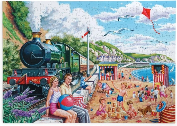 House of Puzzles Puzzle Küstenidylle, 250 extra große Teile