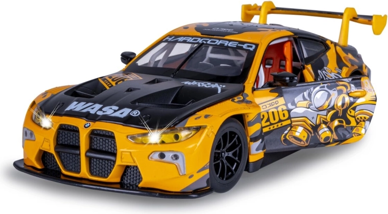 BMW M4 GT3 Rennwagenmodell 1:24 mit Licht und Sound