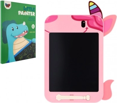 Rosa LCD-Zeichentafel mit Einhornmotiv 19,5 × 29 cm