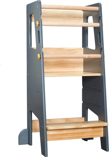 2Kids Toys mitwachsender Lernturm grau