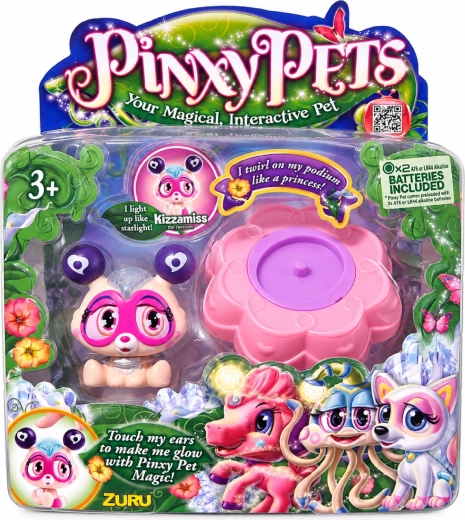 Interaktives Tierchen Pinxy Pets Kizzamiss Waschbär mit magischem Podest