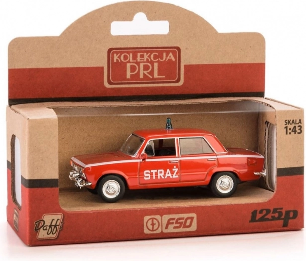 Kommunistisches Fahrzeug Fiat 125 Feuerwehr