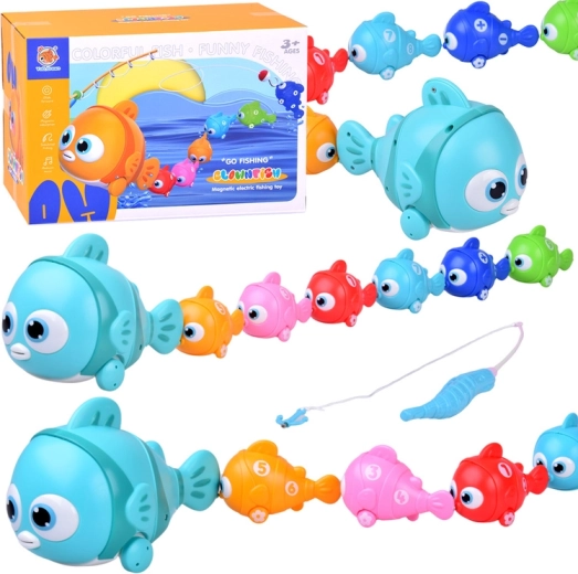 Interaktives Fisch-Set mit magnetischer Angel
