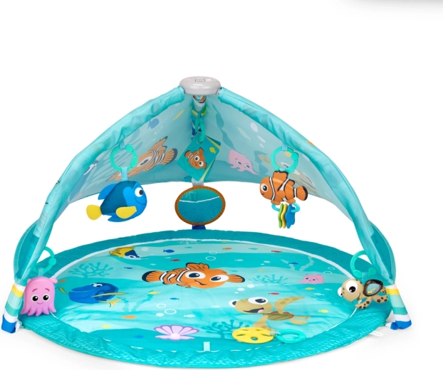 Bright Starts Spieldecke zur Förderung der Motorik und Sinne Disney Baby Findet Nemo Pop ’N Wiggle