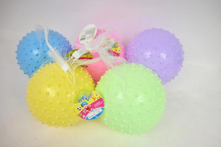Pastellfarbener Massageball mit Noppen 23 cm