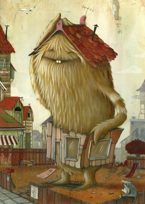 Puzzle Nachbarschaft 1000 Teile Zozoville von HEYE