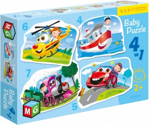 Puzzle Verkehrsmittel 4v1