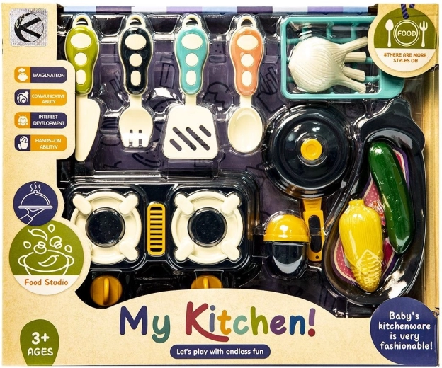 Kinder-Küchenset 10-teilig – 1 Stück