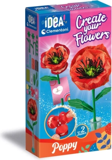 Clementoni Idea Blumenfabrik – Klatschmohn