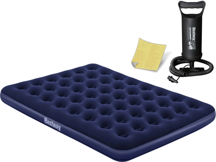 Aufblasbare Doppel-Luftmatratze mit Pumpe BESTWAY 203 × 152 × 22 cm