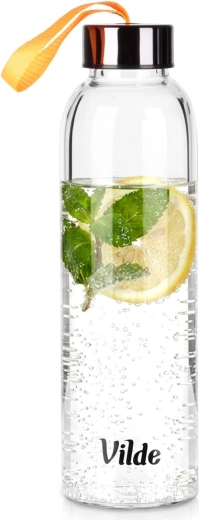 Vilde Glas-Wasserflasche 500 ml mit Trageschlaufe